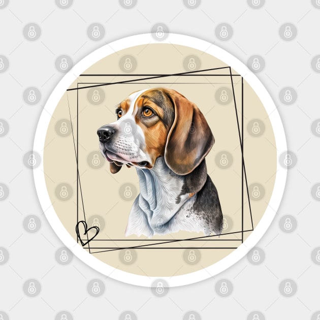 Love my Beagle Magnet by ThePawPrintShoppe